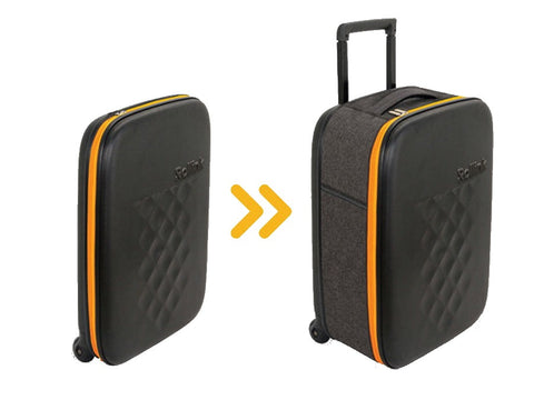 TROLLEY ROLLINK FLEX EARTH CABIN SIZE 21 ORANGE BLOOM 2 RUOTE